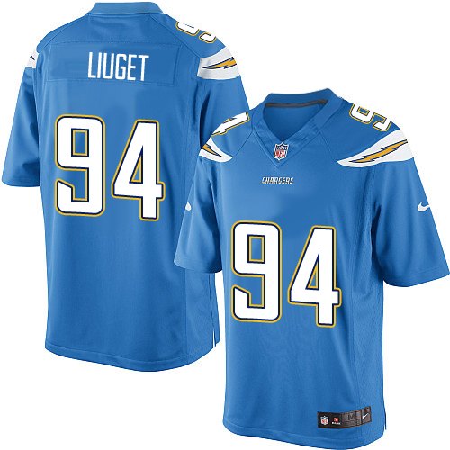 Men's Limited Corey Liuget Nike Jersey Electric Blue Alternate - #94 NFL Los Angeles Chargers